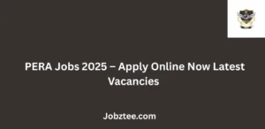 PERA Jobs 2025 Apply Online Now Latest Vacancies